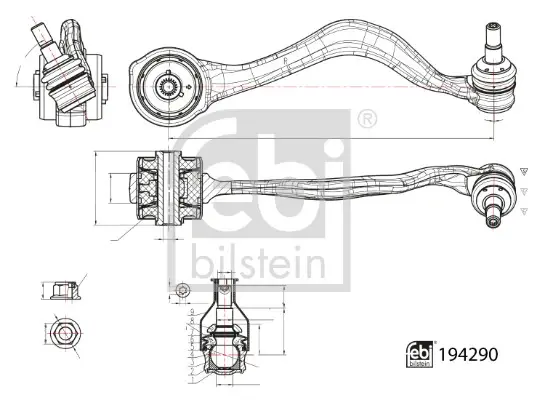 Рычаг передней подвески febі bilstein 194290
