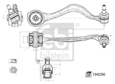 Рычаг передней подвески febі bilstein 194290