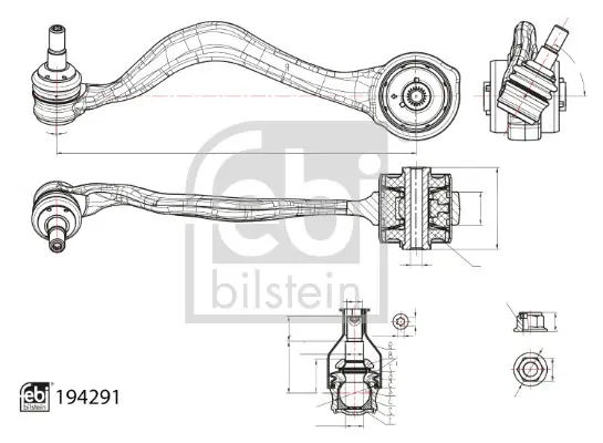 Рычаг передней подвески febі bilstein 194291