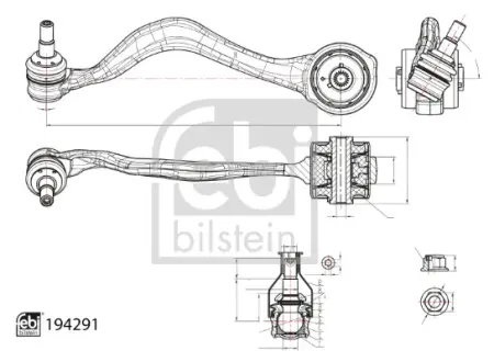 Рычаг передней подвески febі bilstein 194291