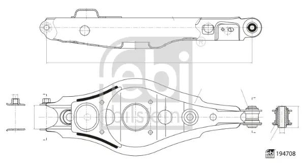 Рычаг задней подвески febі bilstein 194708