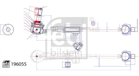 Рулевая тяга febі bilstein 196055