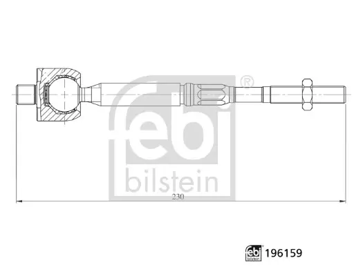 Рулевая тяга febі bilstein 196159
