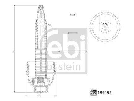 Кришка фільтра масляного febі Bilstein 196195