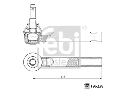 Накінечник тяги Febі Bilstein 196238