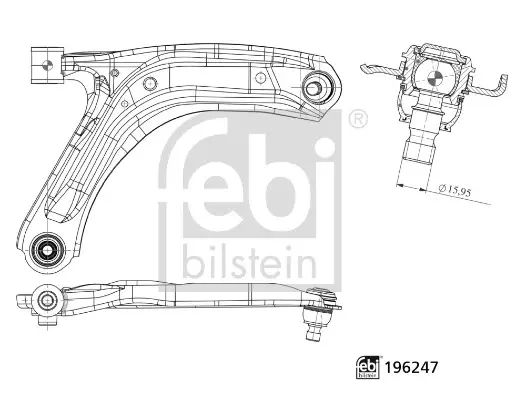 Подушка (опора) двигателя febі bilstein 196247