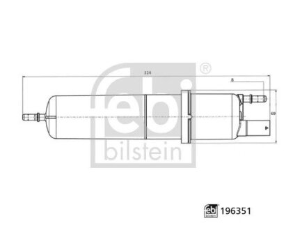 Фільтр паливний febі Bilstein 196351