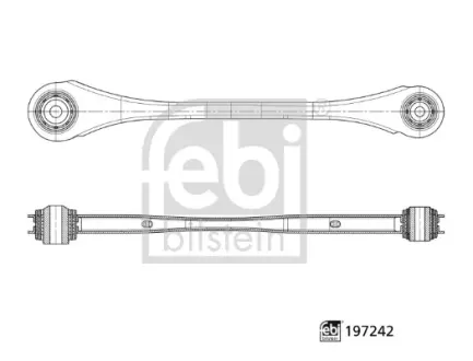 Сайлентблок заднього поздовжнього важеля Febі Bilstein 197242