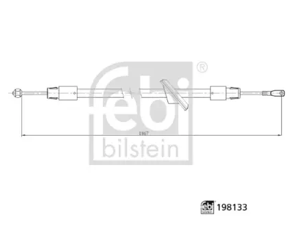 FEBI DB Трос ручного тормоза передн.Sprinter,VW Crafter 06- febі bilstein 198133