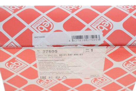 Опора аморт. RENAULT передн. (Febi) febі Bilstein 27505