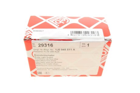 Выключатель фонаря сигнала торможения AUDI,SKODA,VOLKSWAGEN (FEBI) febі Bilstein 29316