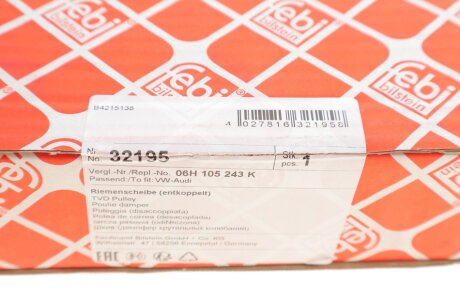 Шкив коленчатого вала (Febi) febі Bilstein 32195