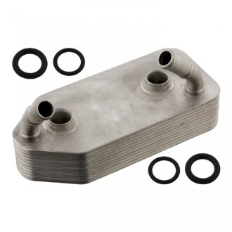 Масляний радіатор AUDI A3 SEAT CORDOBA, CORDOBA VARIO, CORDOBA VARIO/KOMBI, IBIZA II, LEON, TOLEDO II SKODA OCTAVIA I, OCTAVIA I/KOMBI VW BORA, BORA I, CALIFORNIA T4 CAMPER 1.0-3.2 08.88-12.13 febі Bilstein 33837 на Фольксваген Поло седан