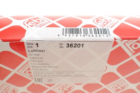 FEBI OPEL Фильтр воздушный ASTRA H 1.7- 1.9CDTI 04- febі Bilstein 36201