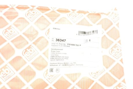 Трос ручних гальм febі Bilstein 36347