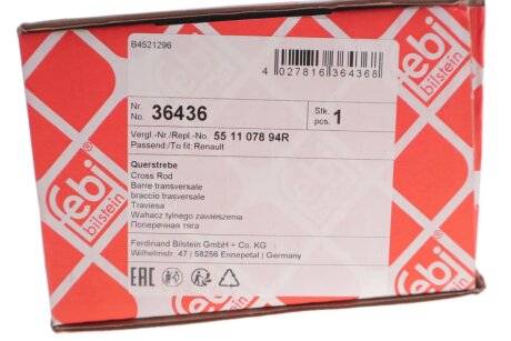 Важіль RENAULT Duster ""RR ""10-18 febі Bilstein 36436