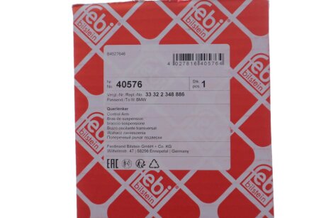 Важіль підвіски,задня вісь febі Bilstein 40576