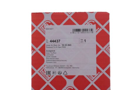 К-т рульової тяги febі Bilstein 44437