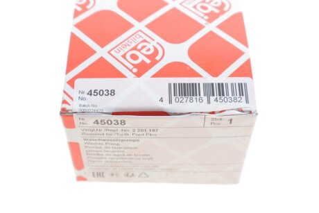 Моторчик (насос) омивача febі Bilstein 45038