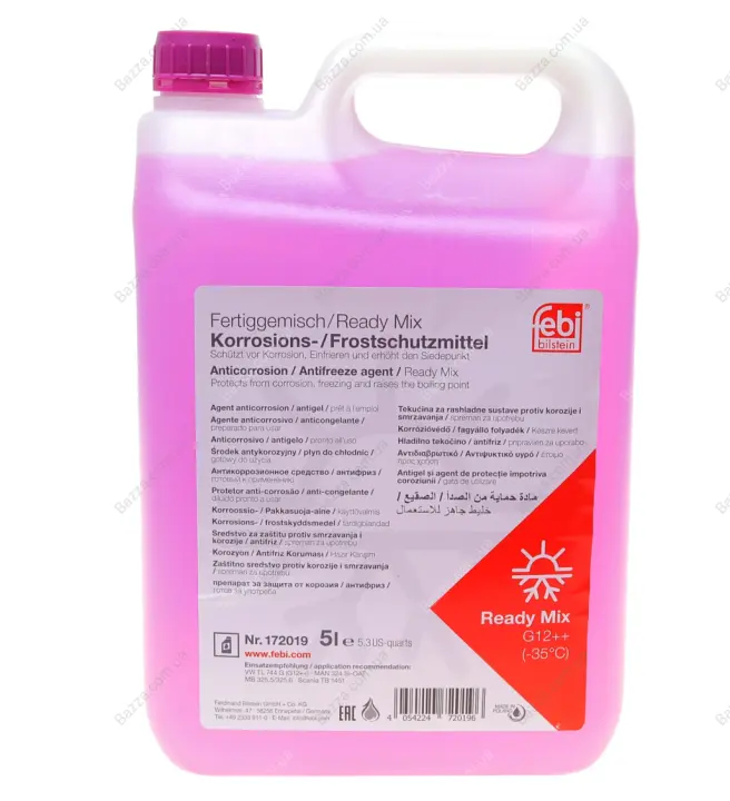 Антифриз FEBI фиолетовый Ready Mix -35C G12++ (Канистра 5л) febі bilstein 172019