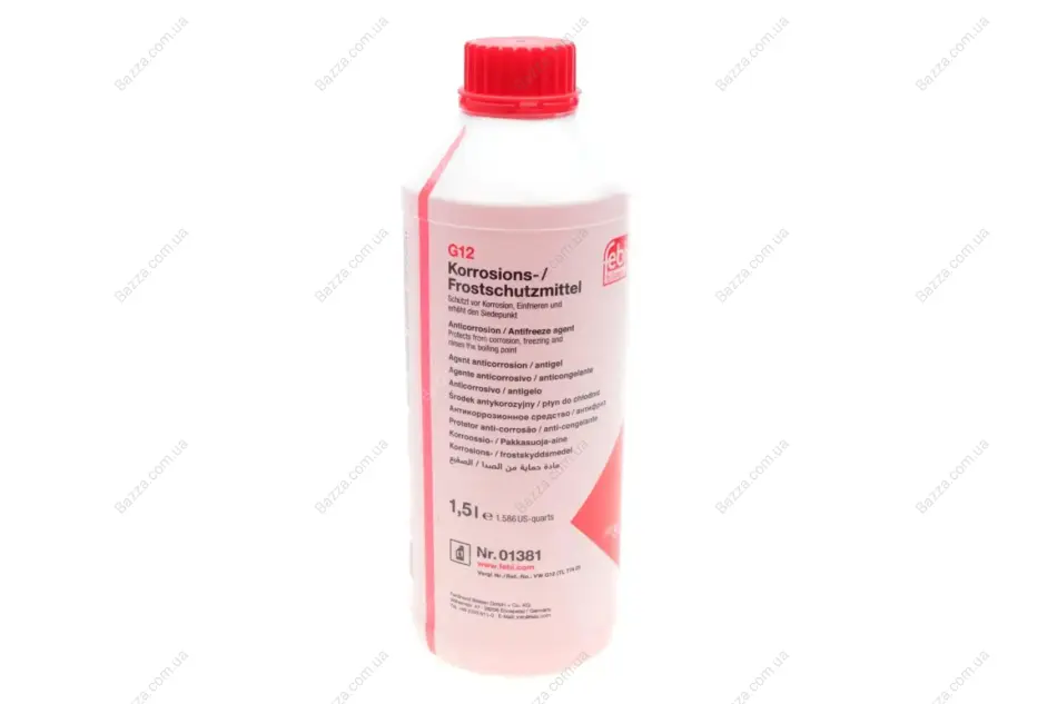 Антифриз FEBI красный концентрат G12 (Канистра 1,5л) febі bilstein 01381