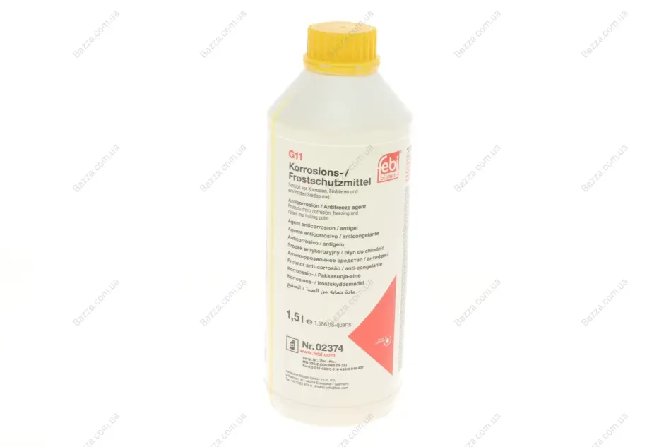 Антифриз FEBI жёлто-зеленый концентрат (Канистра 1,5л) Febі Bilstein 02374 (фото 1)