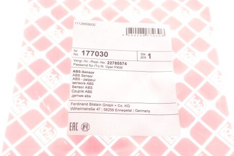 Датчик ABS febі Bilstein 177030