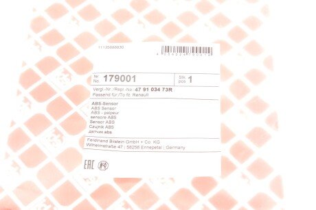 Датчик ABS febі Bilstein 179001