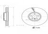 Диск гальмівний (передній правий) BMW 5 (G30/G31)/7 (G11/12)/ X5 (G05) 16- febі Bilstein 175490