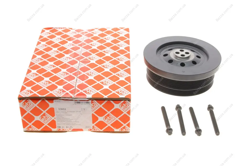 FEBI BMW Шкив коленвала (с болтами) E46,90,60,X3,X5,X6 3.0 d Febі Bilstein 33602 (фото 1)
