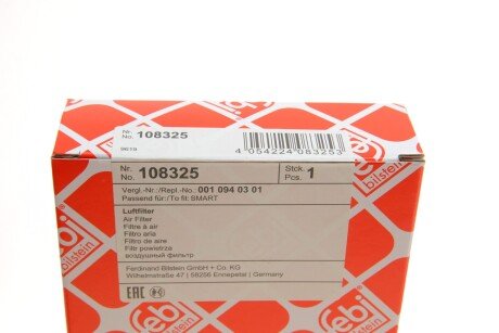 FEBI DB Фильтр воздушный Smart Fortwo 07- febі Bilstein 108325