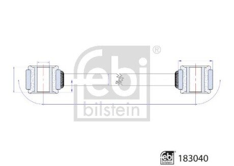 Задняя стойка стабилизатора febі Bilstein 183040 на Мерседес Sprinter w907/w910