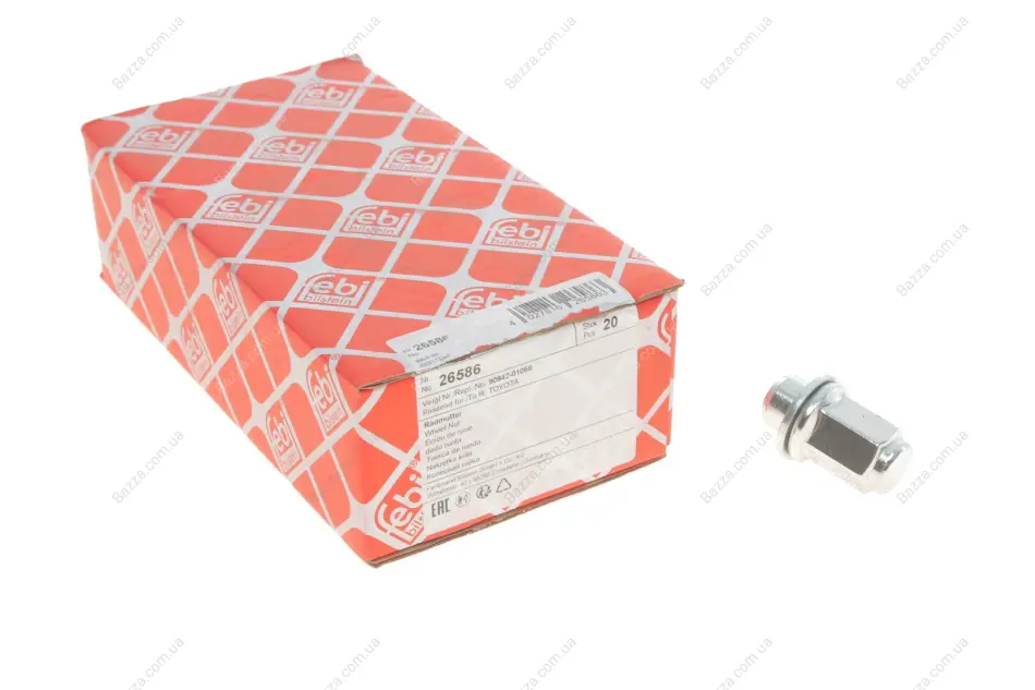 Гайка крепления колеса TOYOTA (Пр-во Febi) Febі Bilstein 26586 (фото 1)