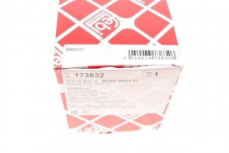 Подшипник передней ступицы febі Bilstein 173632