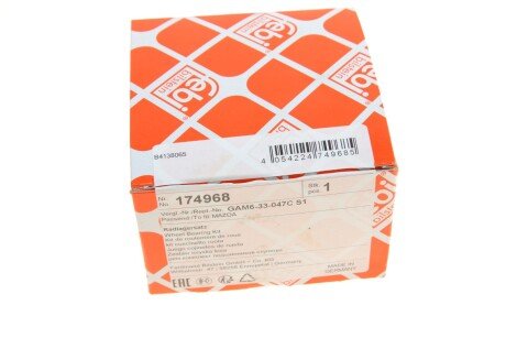 Підшипник передньої ступиці febі Bilstein 174968