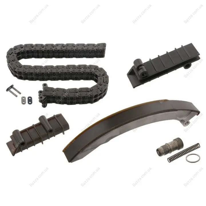 К-т привода ГРМ MERCEDES (M102 ""1,8-2,3L) ""Duplex ""звеньев-""106 шт. (5 in 1 ""022831-->) + замок ""84- Febі Bilstein ""44954" (фото 1)
