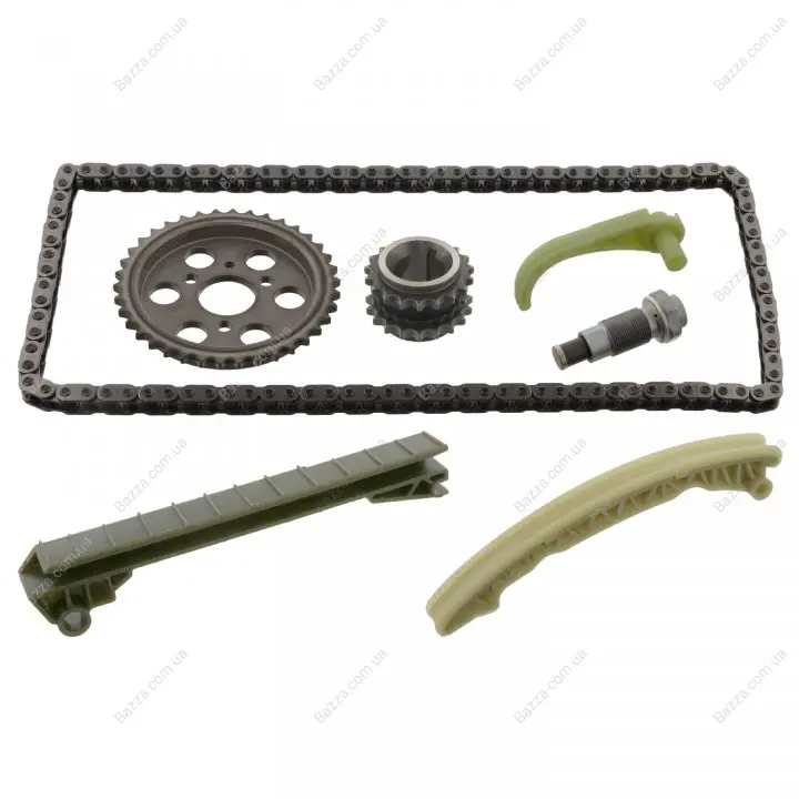К-т привода ГРМ MERCEDES (OM668 ""1,7D) ""Duplex ""звеньев-""108 шт. (7 in 1 ""30097017-->) ""98-05 febі bilstein ""37966"