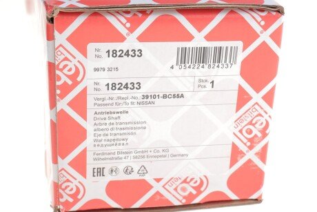 К-т валу привідного febі Bilstein 182433