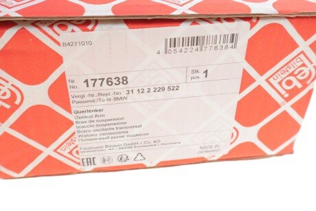 К-т важіля підвіски febі Bilstein 177638