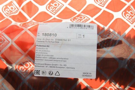 К-т захистний амортизатора febі Bilstein 180810