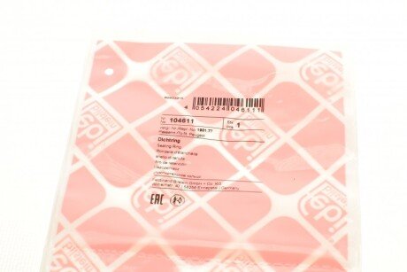 Кільце ущільнювальне febі Bilstein 104611