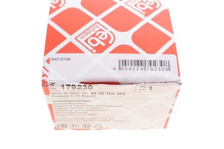 Кріплення глушника febі Bilstein 179230