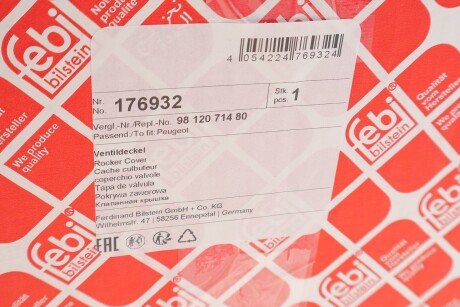 Кришка клапанів з клапаном рециркуляції відпрацьованих газів і прокладкою febі Bilstein 176932