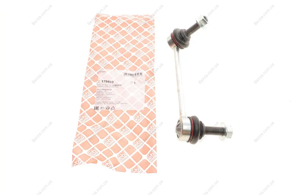 Стійка (тяга) стабілізатора передня Febі Bilstein 179803 (фото 1)