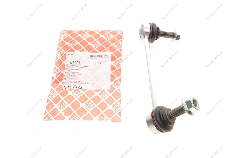 Стойка (тяга) стабилизатора передняя febі bilstein 179806