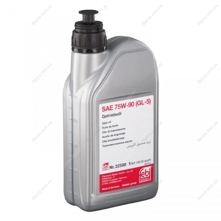 Масло трансмисс. FEBI SAE 75W-90 GL-5 (Канистра 1л) febі bilstein 32590