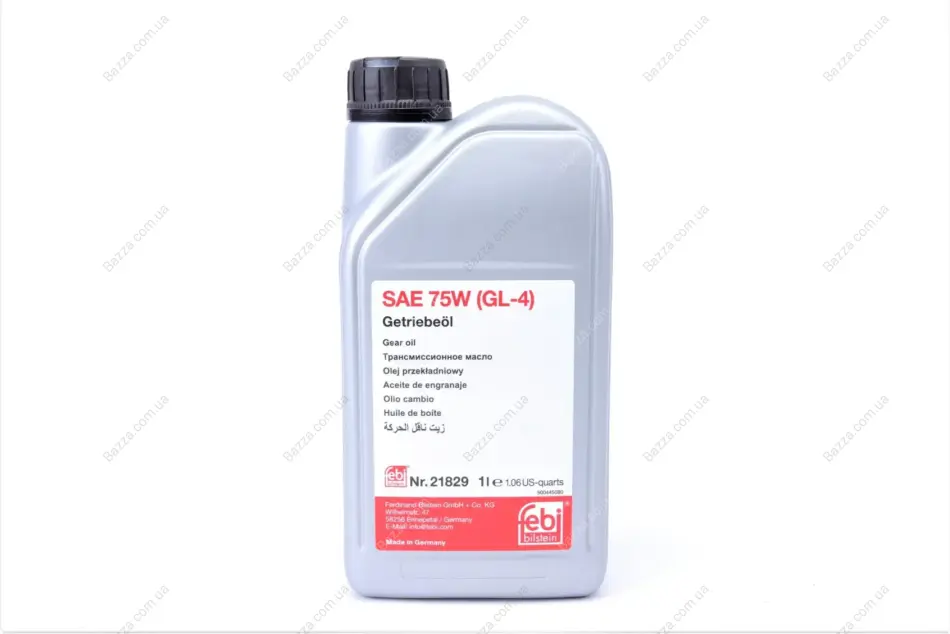 Масло трансмисс. FEBI SAE 75W GL-4 (Канистра 1л) febі bilstein 21829