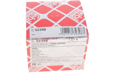 Масляный фильтр febі Bilstein 32398