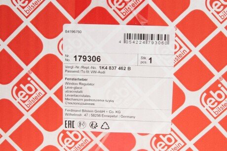 Механізм склопідіймача febі Bilstein 179306