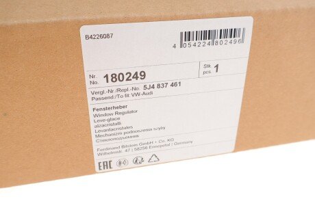 Механізм склопідіймача febі Bilstein 180249